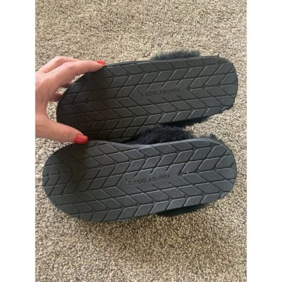 KOOLABURRA by UGG Milo Scuff Slipper 1015823 SIZE 5 Black Suede - Picture 5 of 7